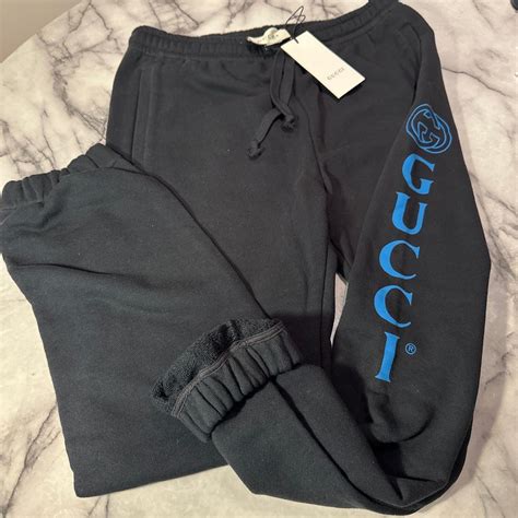 white gucci sweatpants|gucci sweatpants men black.